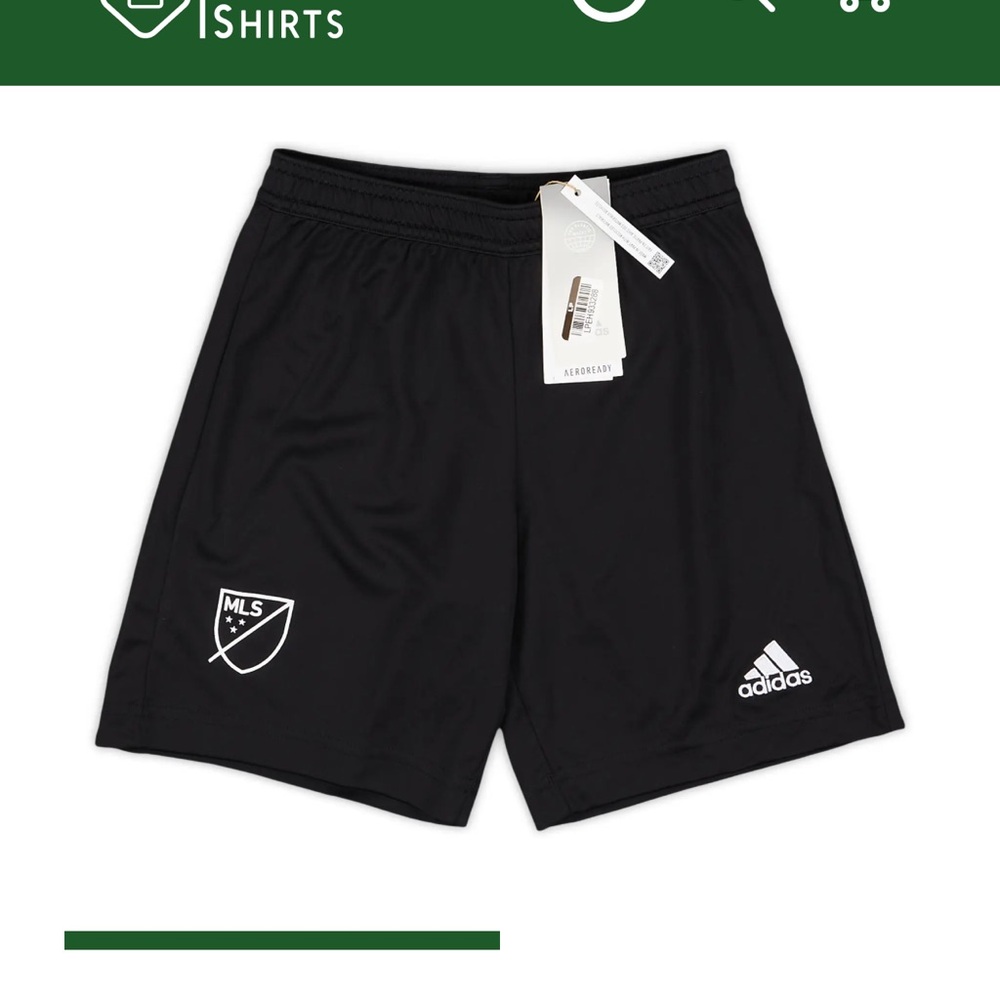 Adidas “MLS” soccer shorts good used condition size youth medium
